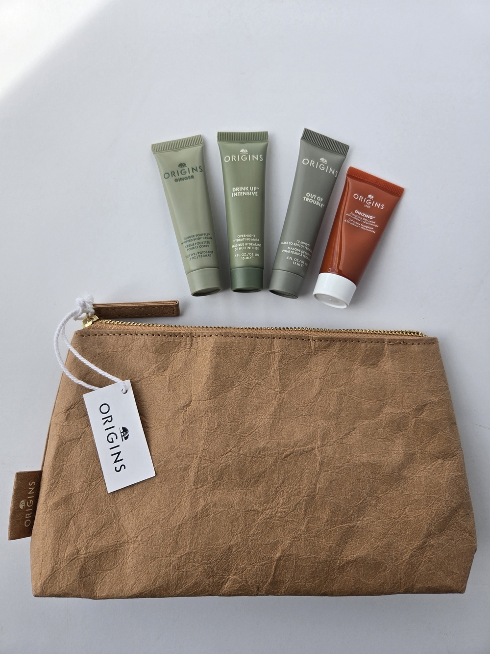 NEW 4PC. Origins Multi-Maskers Skincare Travel Set W/ Crinkle Pouch Makeup - Picture 3 of 6